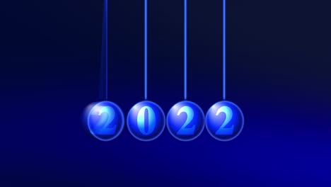 tarjeta cinética 2022 feliz año nuevo