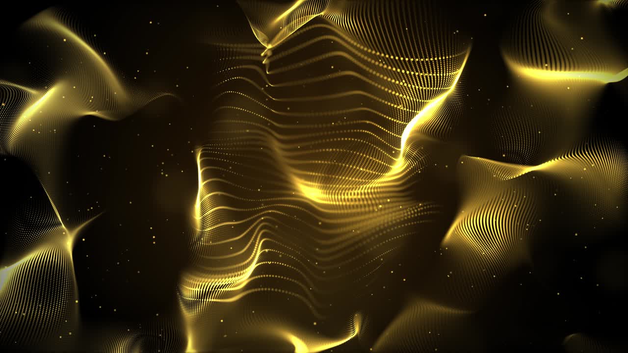 루프에 렌즈 플레어와 함께 아름다운 파란색 반이는 입자 검은 바탕