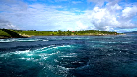 whirlpools of the maelstrom of saltstraumen, nordland, norway