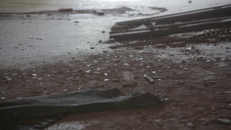 close-up-day-interior-of-dust-blowing-onto-old-wood