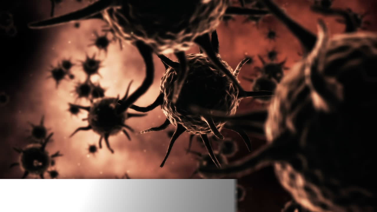 바이러스 확산에 대한 디지털 애니메이션으로 작성된 가짜 뉴스