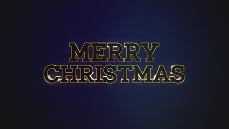 Texto-Dorado-De-Feliz-Navidad-En-Color-Degradado-Azul-Oscuro