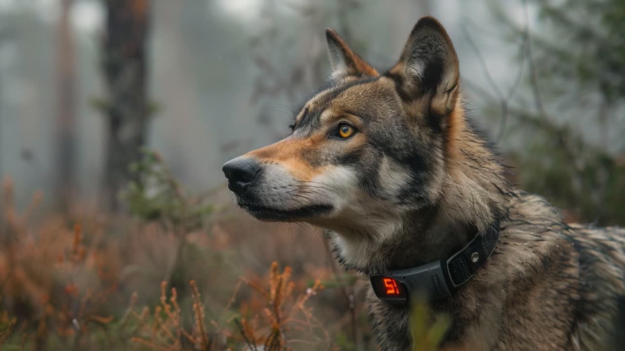 Wolf in its natural habitat