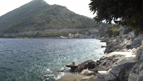 Waves-hitting-the-shore-along-Sobra-on-Mljet-Island-in-Croatia-in-the-Adriatic-Sea