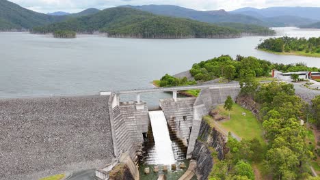 scenic view of dam, water, and surrounding landscape