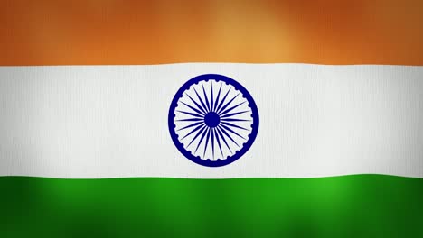 flying india flag with background