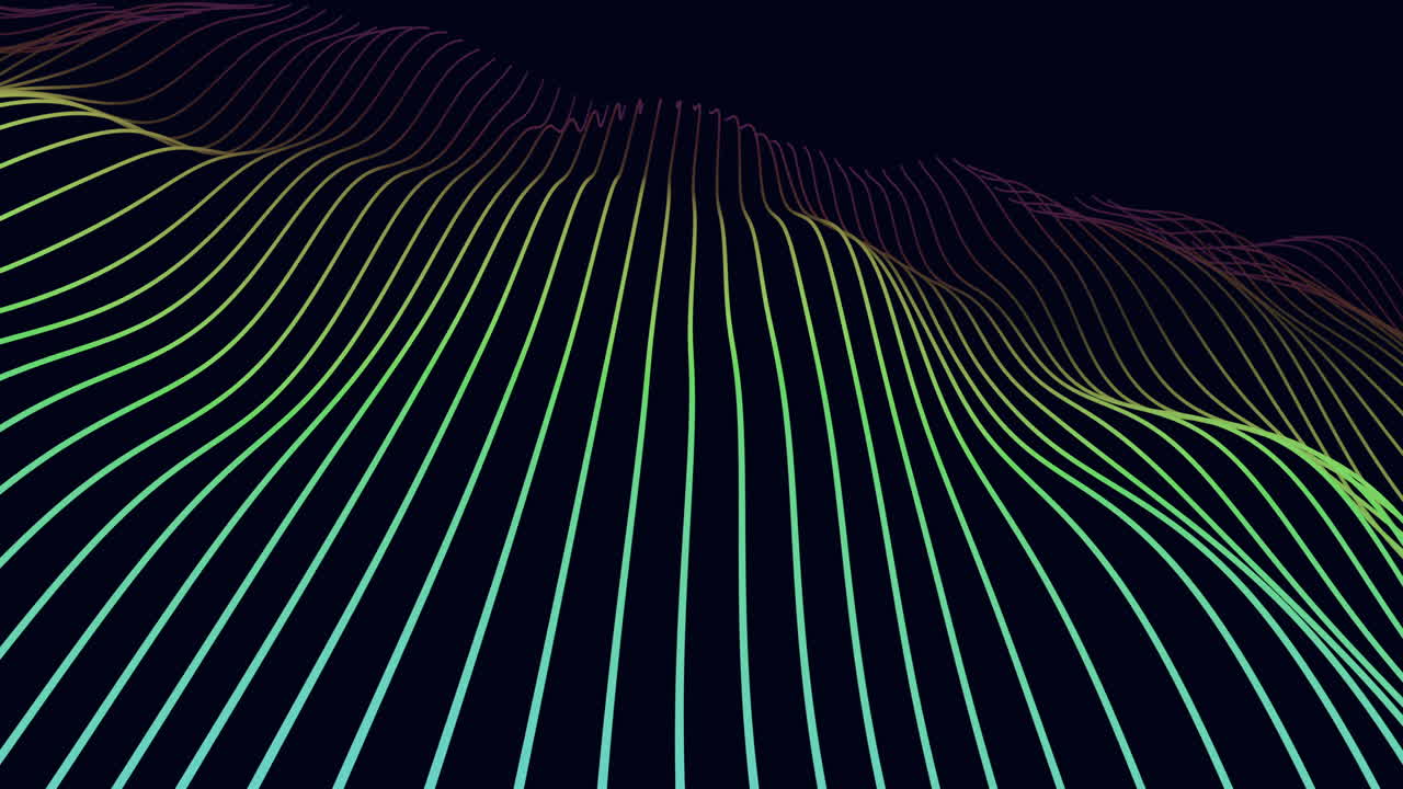 Rainbow waves pattern on dark galaxy