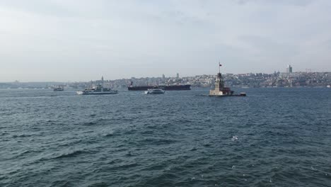 maiden's tower, skyline, aerial video shoot