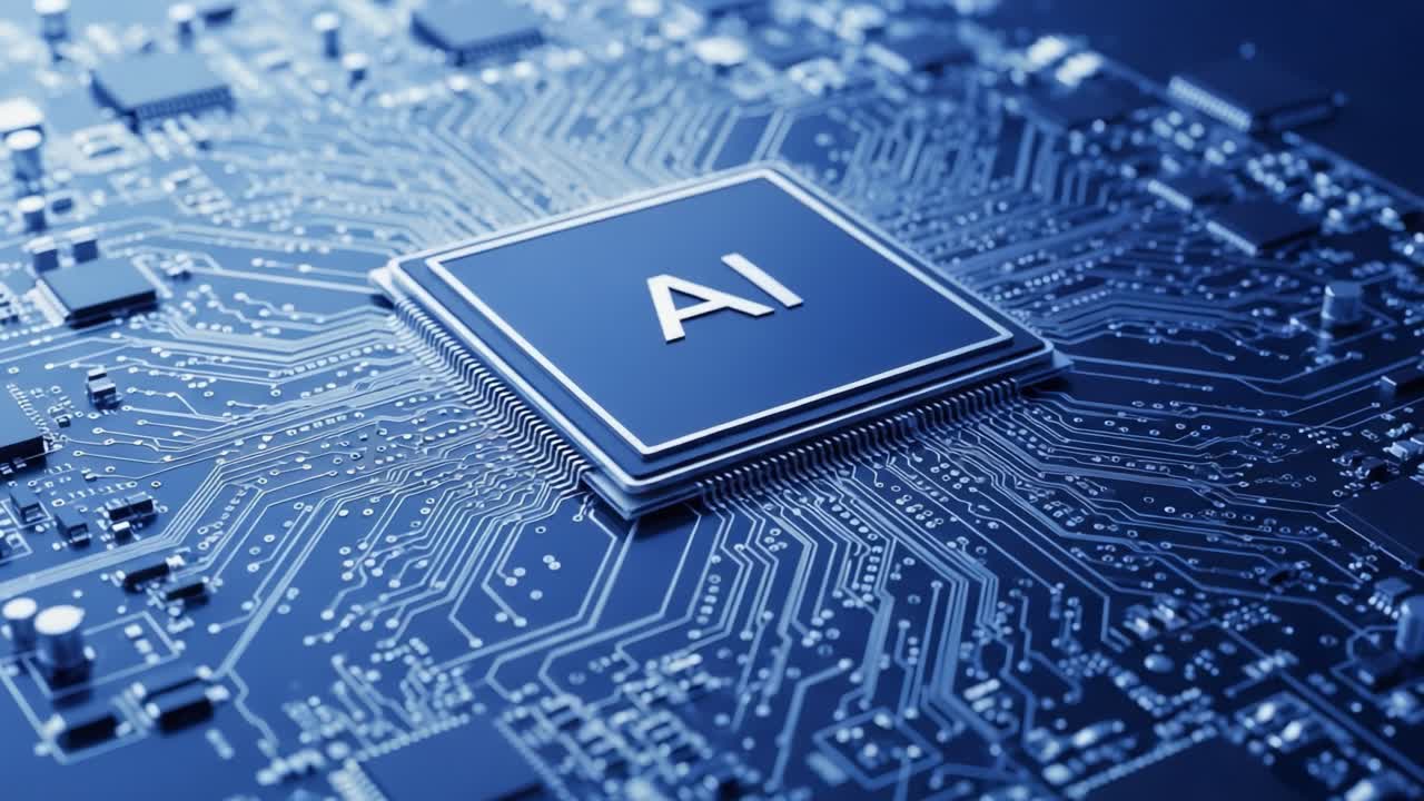 Exploring the Cutting-Edge World of Artificial Intelligence through an Intricate Microprocessor Circuit Board Design Highlighting AI Technology and Its Capabilities