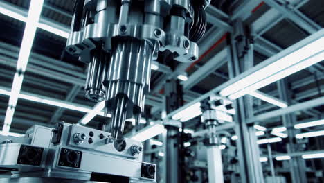 industrial robotic arm in a manufacturing facility