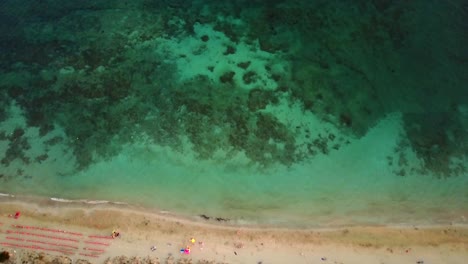 Vista-De-Los-Fondos-Marinos-Mediterráneos-Cerca-De-Una-Playa-En-Puglia-En-Italia