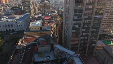 iconic paseo phillips with emblematic architecture captured at plaza de armas, santiago, chile