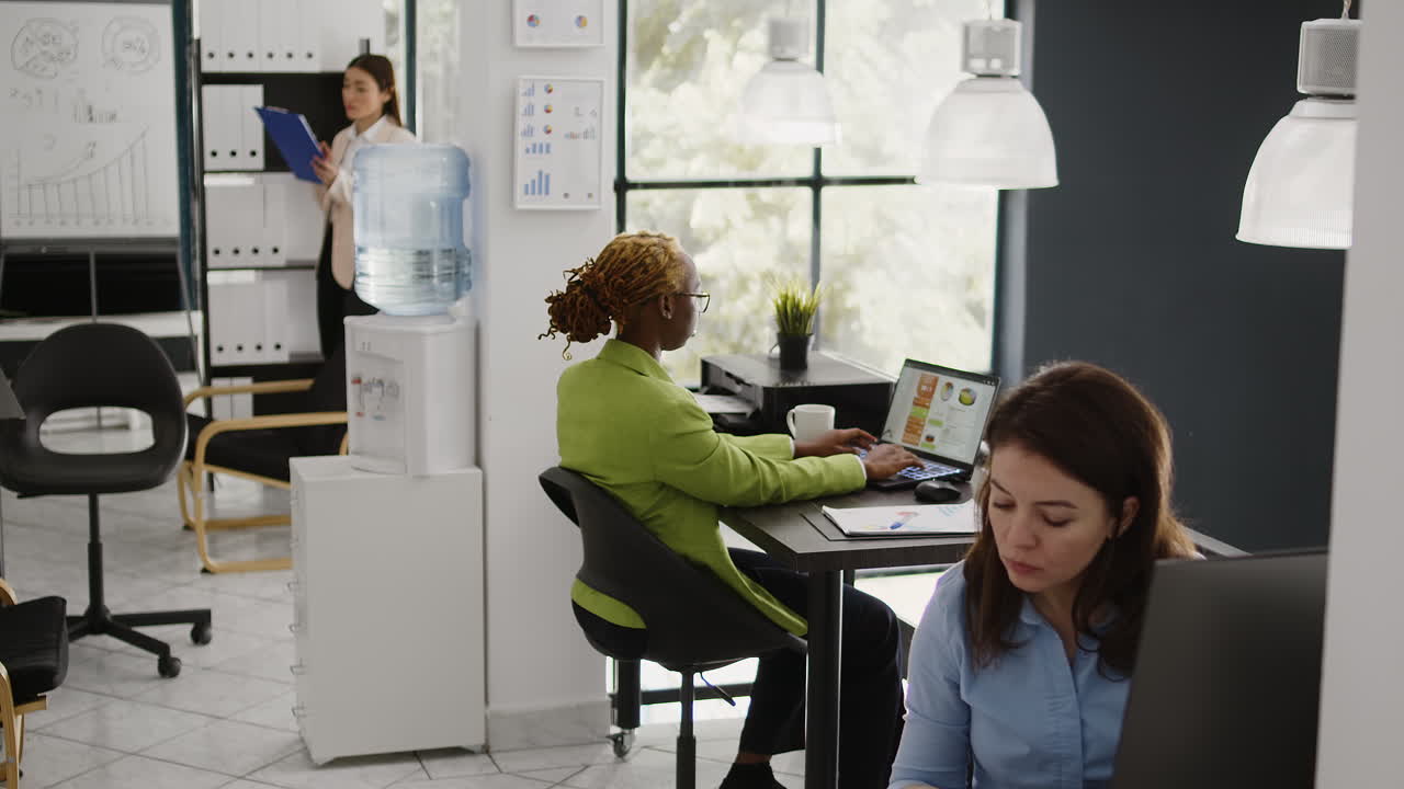 Busy Employees at Work