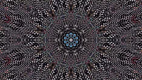 hermoso caleidoscopio abstracto que brilla, una luz radiante que regula los movimientos sutiles