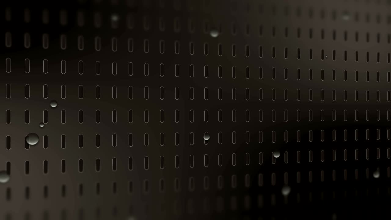 chapa perforada con gotas de agua video