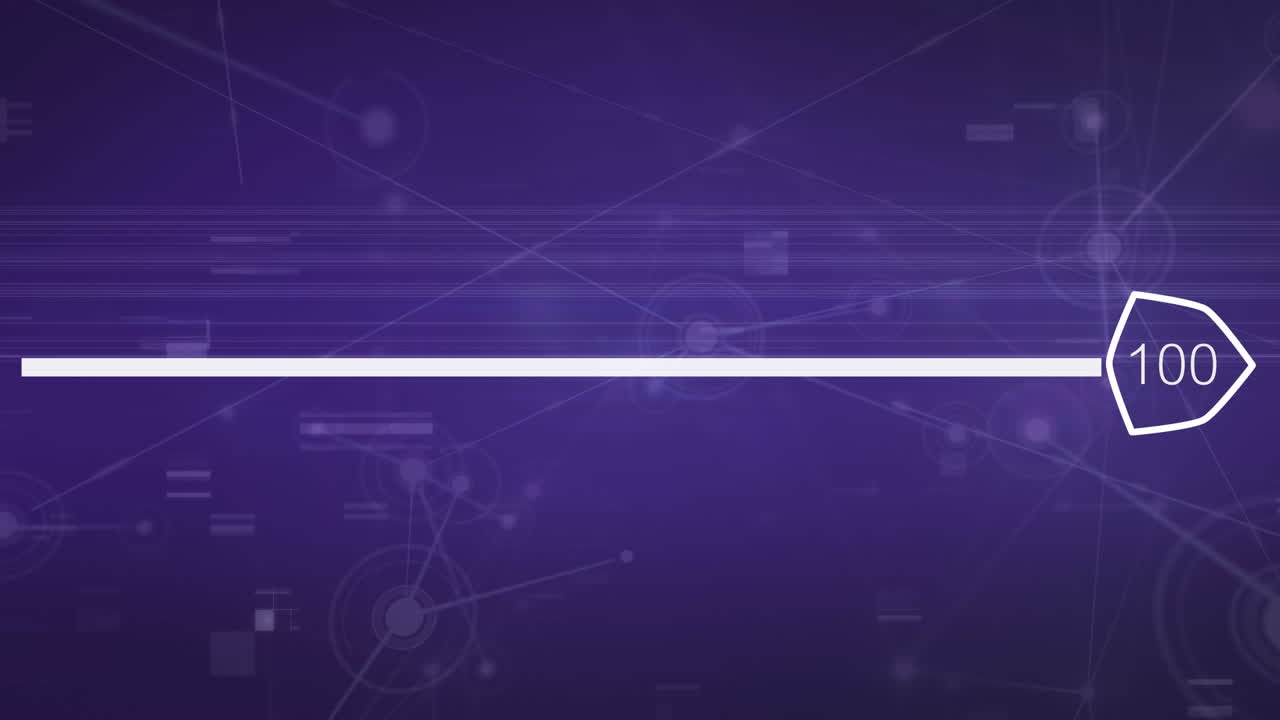 Animazione di rete di connessioni su interferenze.