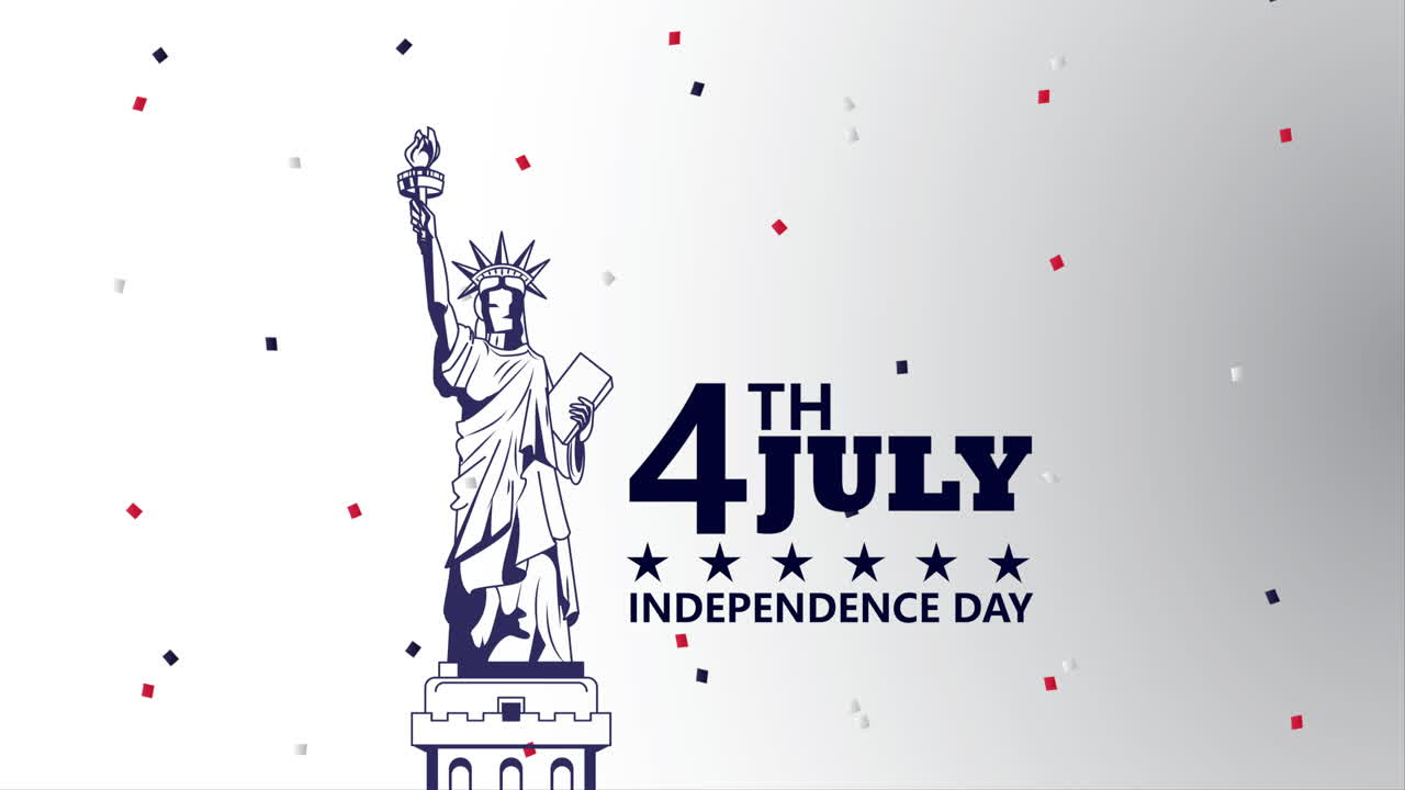 미국 독립기념일 축하 리버티 동상