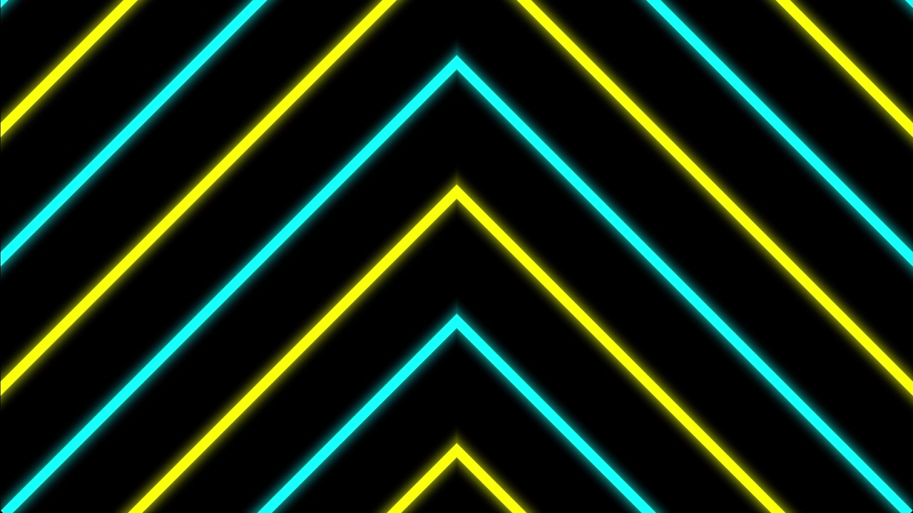 Animazione Astratta con Motivo a Chevron Neon