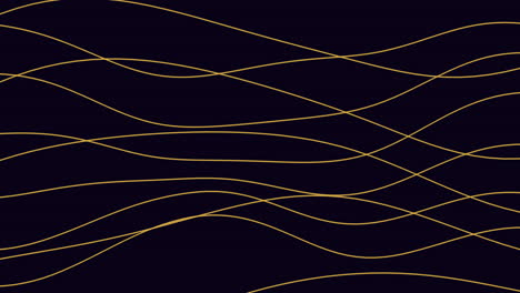 dynamic golden wavy lines seamless abstract pattern