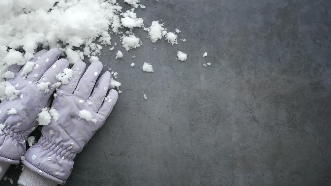 Guantes de invierno y nieve