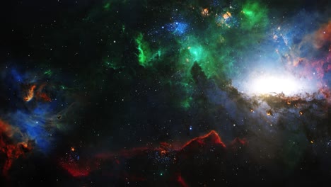 animación de nebulosa en el universo