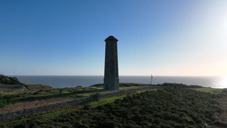 Wicklow-Head-Lighthouse,-Irland,-Dezember-2021