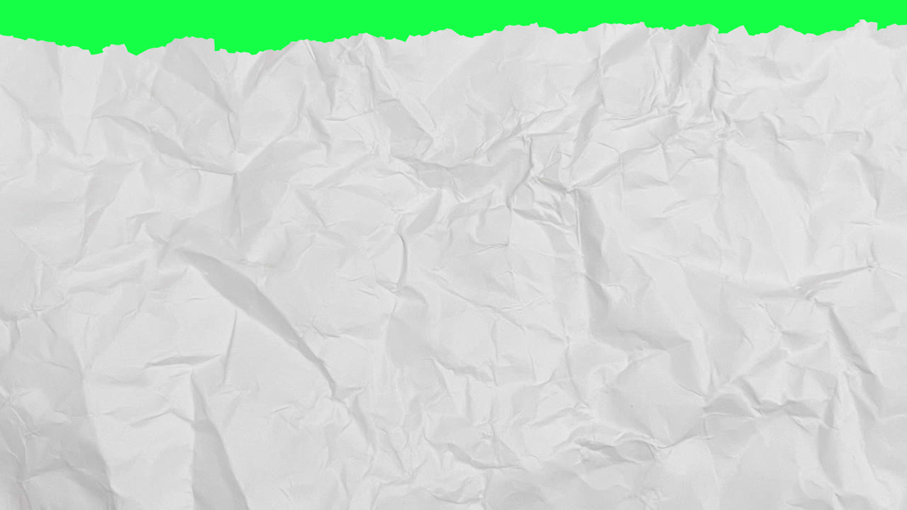 Crumpled Paper Transitions with Green Screen Reveal