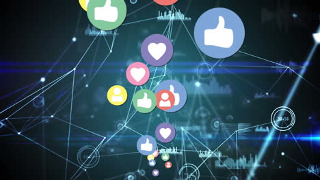 iconos y gráficos de las redes sociales
