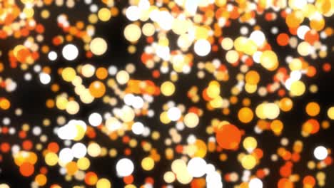 fondo bokeh abstracto luces naranjas y doradas - animación de video