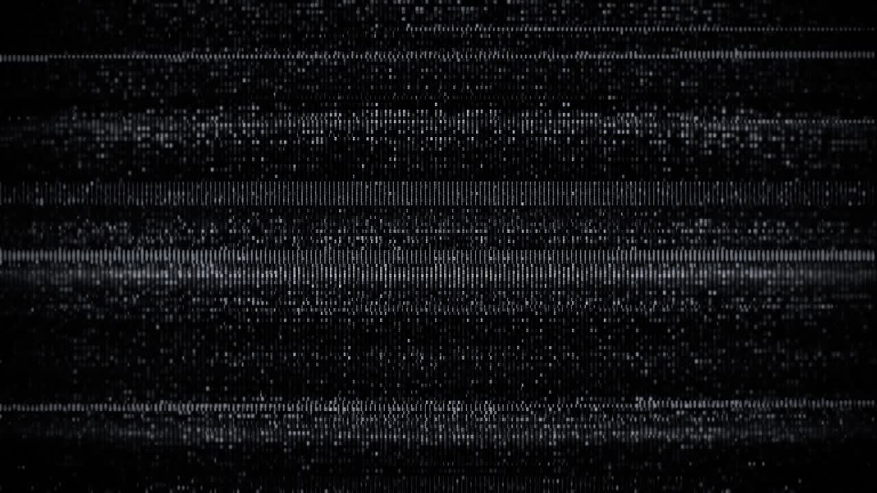 Retro Television Static Noise and Glitch Effect