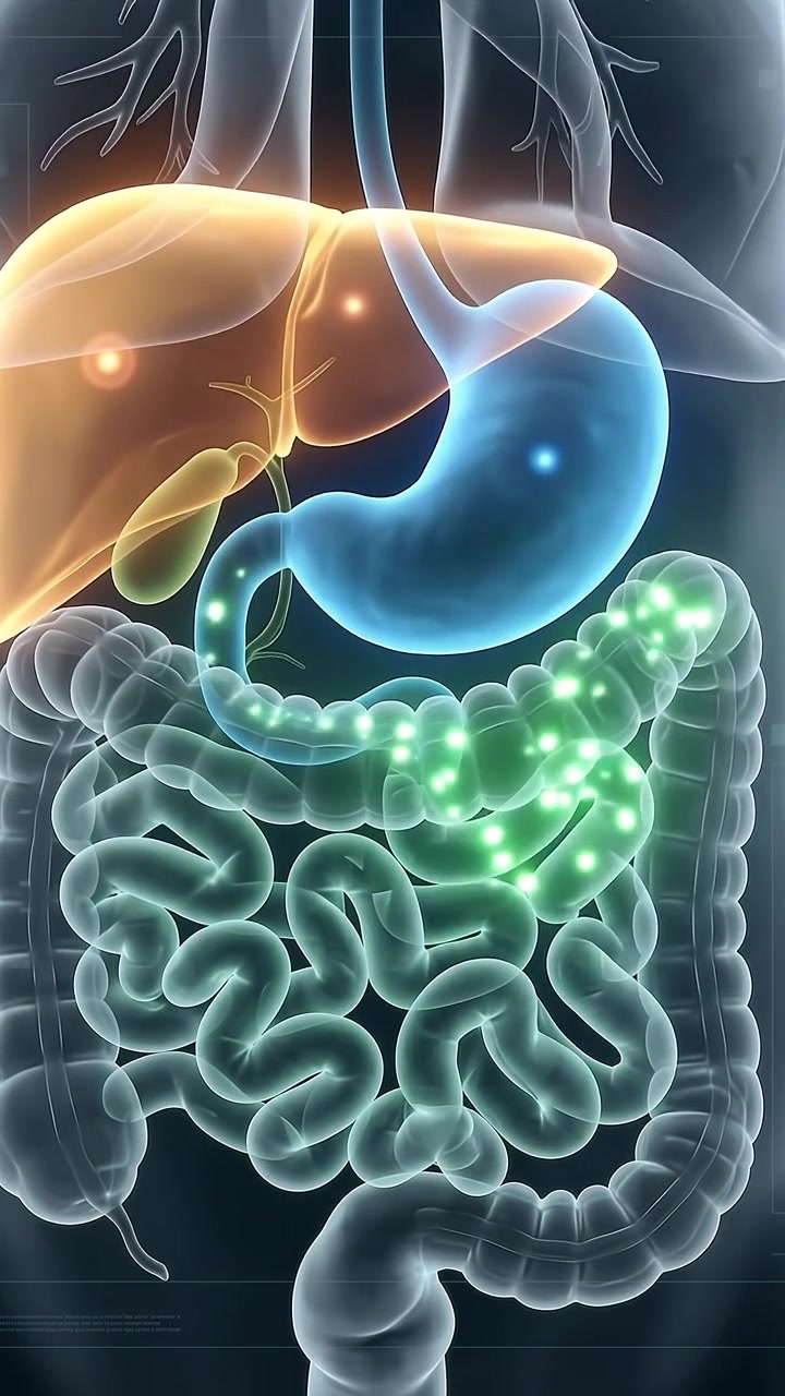 Medical Animation of Human Digestive System Function