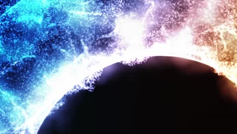 fondo de círculo brillante abstracto