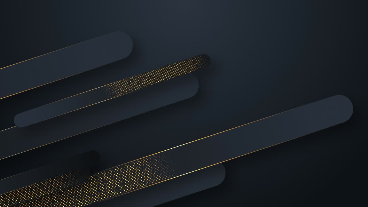 추상적인 기술, 기하학적 검은색과 금색, 원활한 루프 모션 그래픽, 럭셔리 비즈니스 프레젠테이션 배경