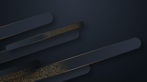 abstract tech geometric black and gold seamless loop motion graphics luxury business presentation background,