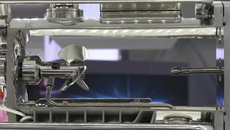 close-up of industrial pump or motor components