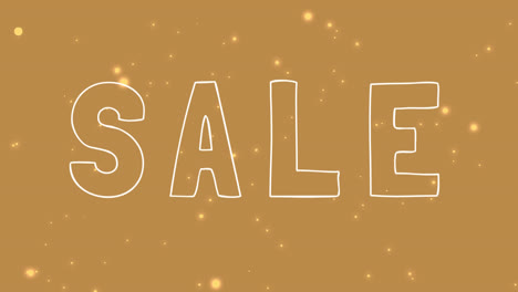 sale text and dots scrolling