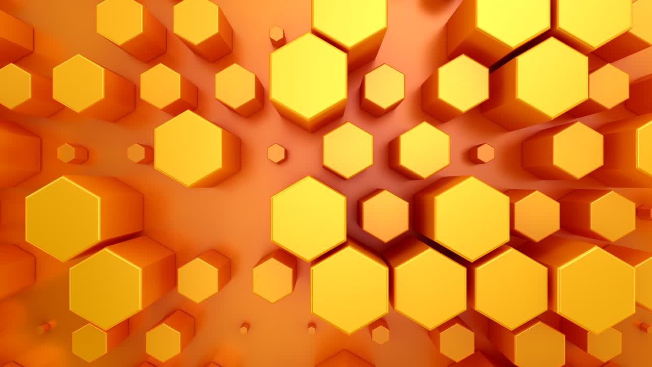 Background of Animated Hexagons