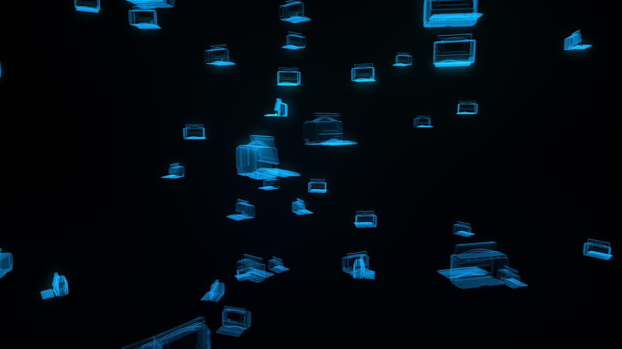 Holographic Computers Moving Along Abstract Internet Highway