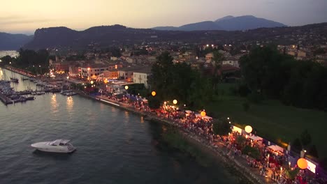 bardolino, lake garda drone shot