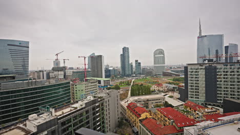 static timelapse shot of downtown milan