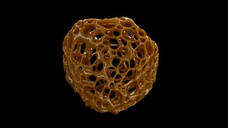 Animation of honey able to loop seamless 4k