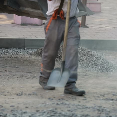 trabajadores de reparación de carreteras