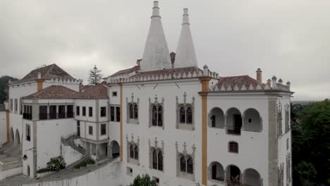 manueline wing of national palace sintra, town palace, portugal