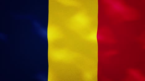 chad denso tejido de la bandera ondulaciones, bucle de fondo
