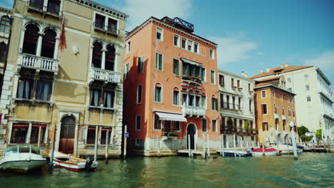 venetian palazzos seen from the water