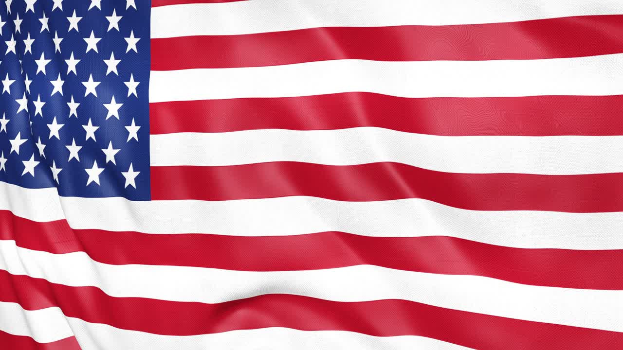 bandera de los estados unidos de américa ondeando