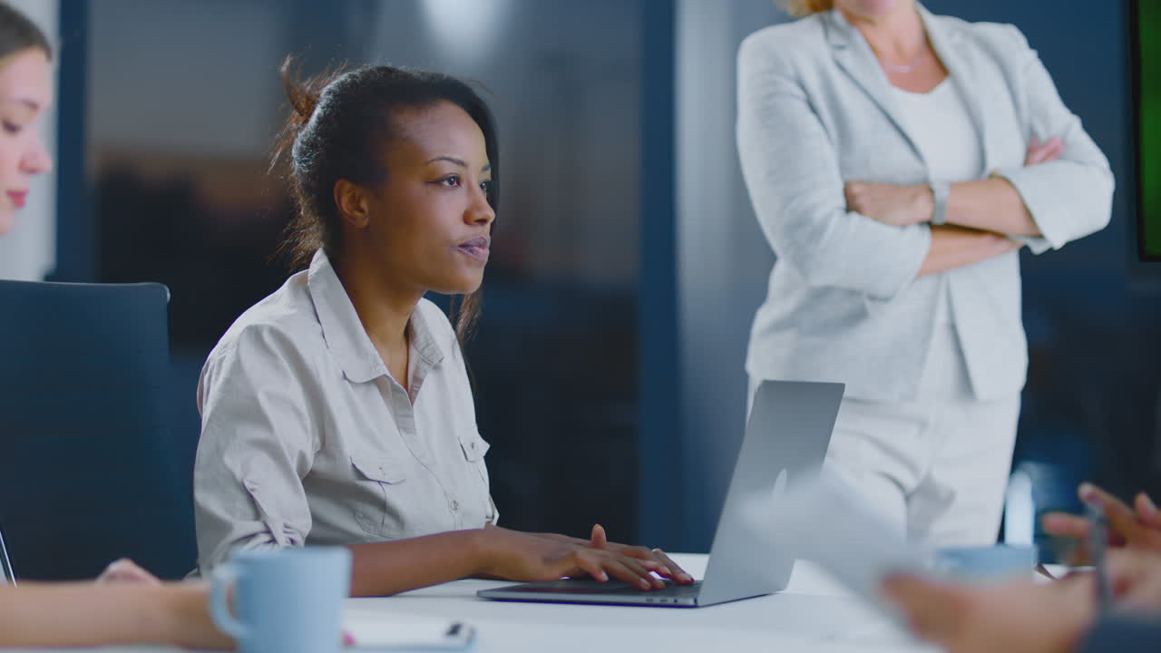 reunión de negocios en curso