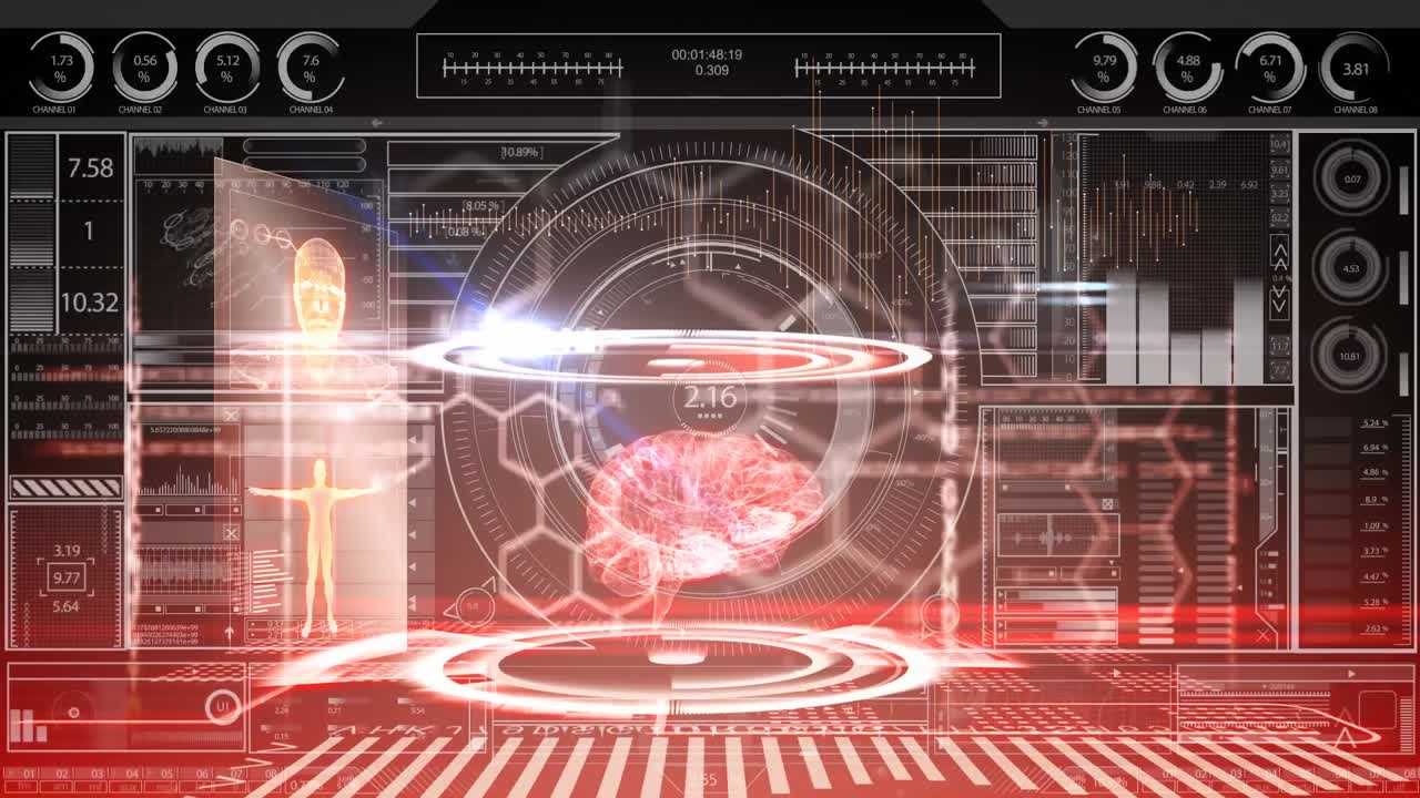 기술과 데이터 프로세싱으로 뇌의 애니메이션