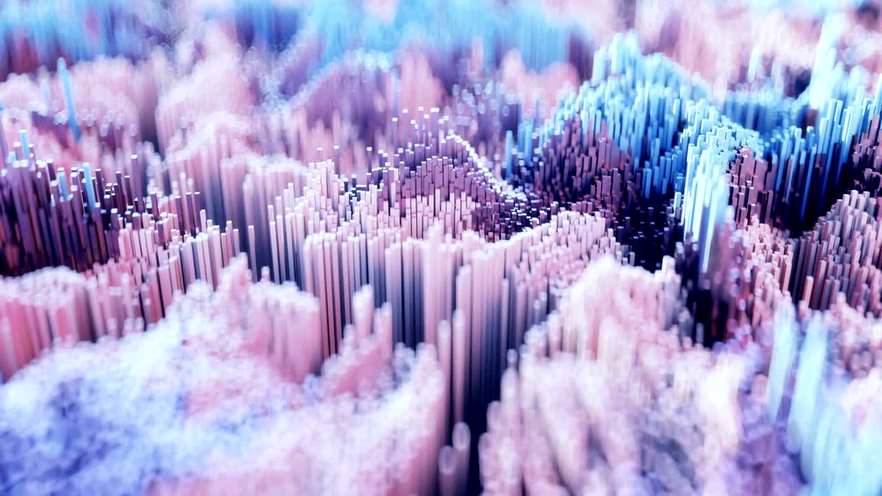 4k 추상 토포그래픽 파형