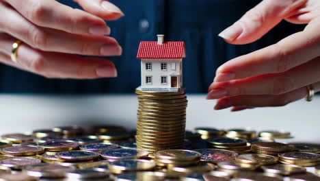 house on a stack of coins